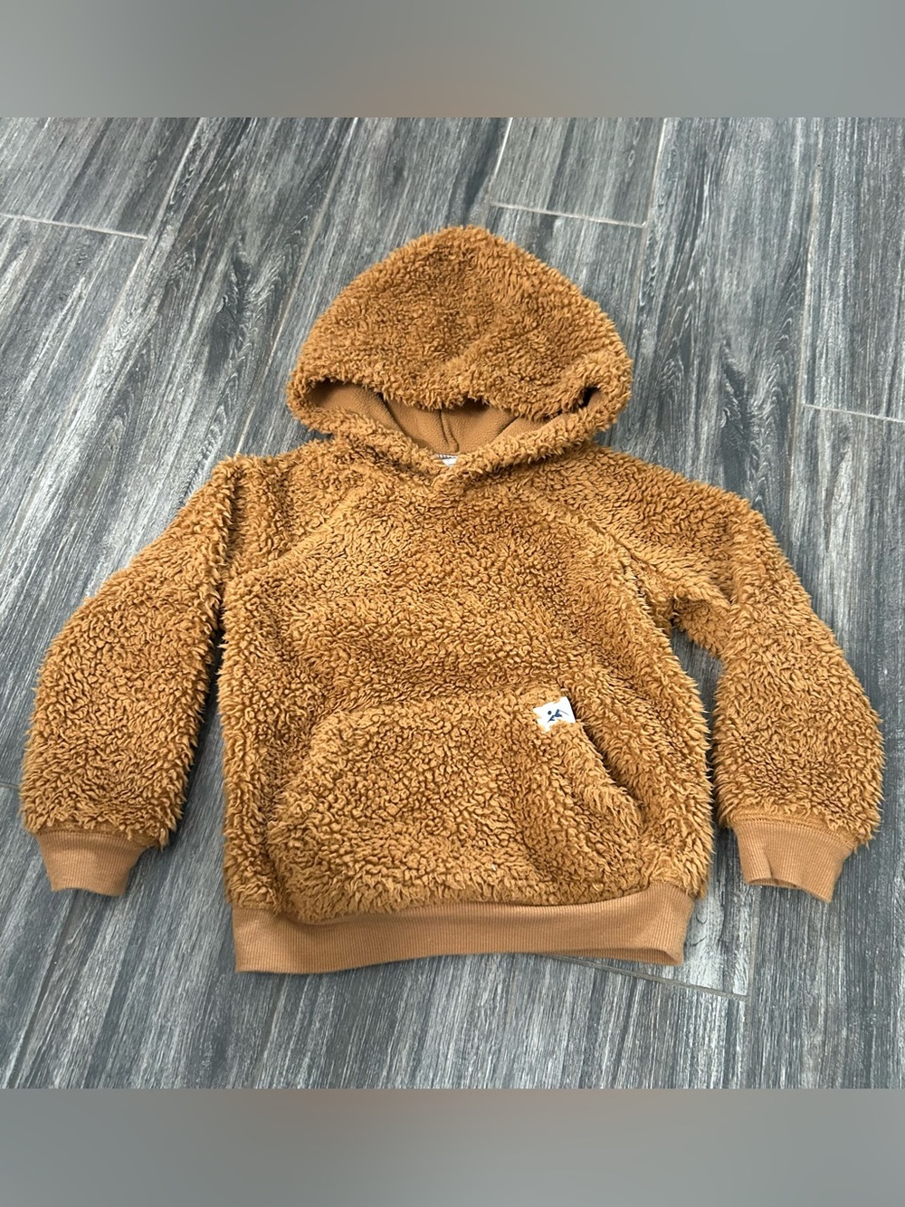 Carter’s cozy Kids Teddy Sherpa Hoodie light brown 4T